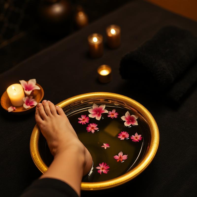 Foot Massage at Lilac Luxury Spa Kompally Hyderabad